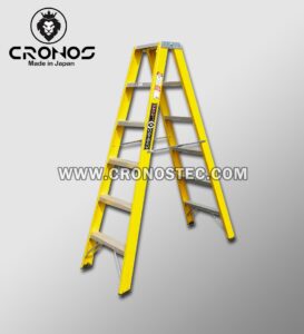 Escalera Tijera Doble Acceso de fibra de vidrio 0.90 M/ 3 PASOS.